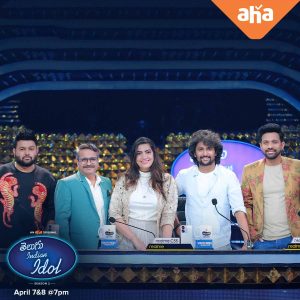 Nani Brings Dasara’s Magic to aha Telugu Indian Idol 2 Stage with Top 10 Contestants